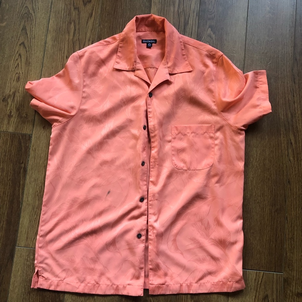 Men’s Peach Hawaiian Dad Shirt